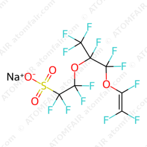 Sodium 1,1,2,2-tetrafluoro-2-({1,1,1,2,3,3-hexafluoro-3-[(1,2,2-trifluoroethenyl)oxy]propan-2-yl}oxy)ethane-1-sulfonate (CAS: 16090-17-8)