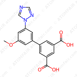 3'-methoxy-5'-(1H-1,2,4-triazol-1-yl)-[1,1'-biphenyl]-3,5-dicarboxylic acid (CAS: N/A)