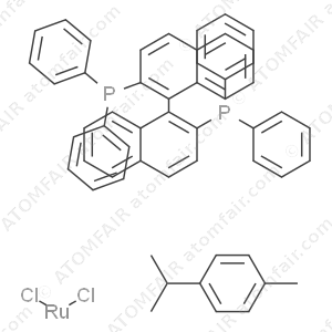 (R)-(-)-2,2'-Bis(diphenylphosphino)-1,1'-binaphthalenechloro(p-cyMene)rutheniuM chloride (CAS: 145926-28-9)