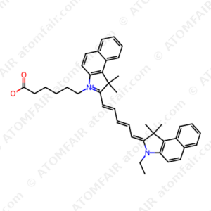 2-[5-[3-(5-Carboxypentyl)-1,3-dihydro-1,1-dimethyl-2H-benz[e]indol-2-ylidene]-1,3-pentadienyl]-3-ethyl-1,1-dimethyl-1H-benz[e]indolium inner salt (CAS: 210834-22-3)