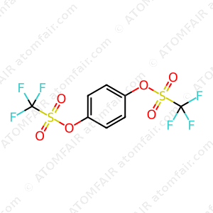 Methanesulfonic acid, 1,1,1-trifluoro-, 1,1'-(1,4-phenylene) ester (CAS: 17763-88-1)