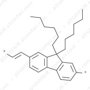 Poly(9,9-di-n-hexylfluorenyl-2,7-vinylene) (CAS: 203927-82-6)