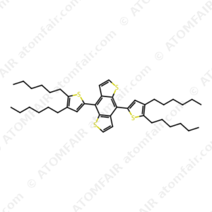 Benzo[1,2-b:4,5-b']dithiophene, 4,8-bis(4,5-dihexyl-2-thienyl) (CAS: 1421924-02-8)