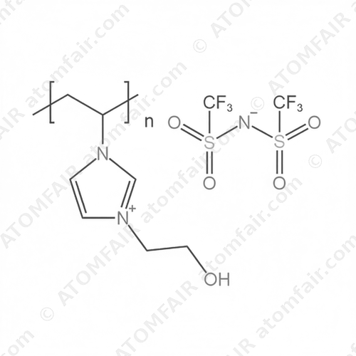 Poly-1-vinyl-3-hydroxyethylimidazole bis(trifluoromethyl)sulfonyl imide salt (CAS: N/A)