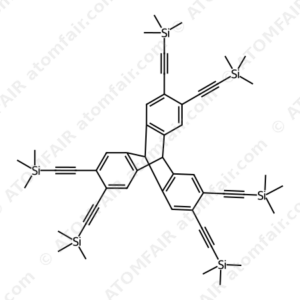 9,10-Dihydro-2,3,6,7,14,15-hexakis[2-(trimethylsilyl)ethynyl]-9,10[1 inverted exclamation marka,2 inverted exclamation marka]-benzenoanthracene (CAS: 1835723-19-7)