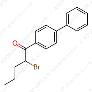 1-Pentanone, 1-[1,1'-biphenyl]-4-yl-2-bromo (CAS: 100998-80-9)