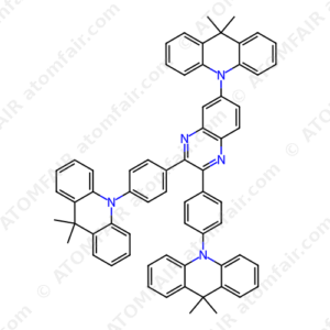 2,3-Bis(4-(9,9-dimethyl-9,10-dihydroacridinyl-10-yl)phenyl)- 6-(9,9-dimethyl-9,10-dihydrogenacridine-10-yl)-quinoxaline (CAS: 2035390-33-9)