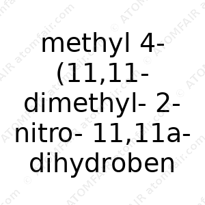 methyl 4-(11,11-dimethyl-2-nitro-11,11a-dihydrobenzo[6,7]oxepino[2,3-b]quinolin-6(5aH)-yl)butanoate (CAS: N/A)