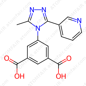 5-(3-methyl-5-(pyridin-3-yl)-4H-1,2,4-triazol-4-yl)isophthalic acid (CAS: N/A)