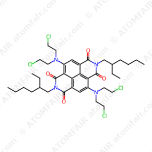 4,9-Bis(bis(2-chloroethyl)amino)-2,7-bis(2-ethylhexyl)benzo[lmn][3,8]phenanthroline-1,3,6,8(2H,7H)-tetraone (CAS: 2043039-67-2)