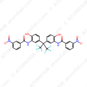 Benzamide, N,N'-[[2,2,2-trifluoro-1-(trifluoromethyl)ethylidene]bis(6-hydroxy-3,1-phenylene)]bis[3-nitro (CAS: 232589-12-7)