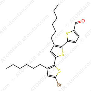 [2,2':5',2''-Terthiophene]-5-carboxaldehyde, 5''-bromo-3',3''-dihexyl (CAS: 1628940-31-7)