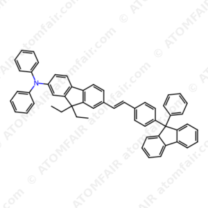 9-[4-(2-(7-(N,N-Diphenylamino)-9,9-diethylflouren-2-yl) vinyl)phenyl]-9-phenyl-fluorene (CAS: 1239588-65-8)