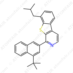 1-(4-(tert-butyl)naphthalen-2-yl)-8-isobutylbenzo[4,5]thieno[2,3-c]pyridine (CAS: 2453258-76-7)