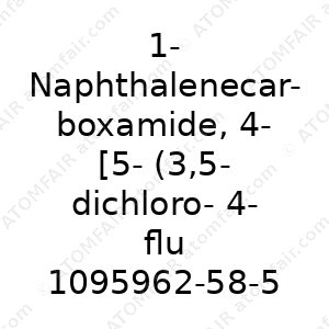 1-Naphthalenecarboxamide, 4-[5-(3,5-dichloro-4-fluorophenyl)-4,5-dihydro-5-(trifluoromethyl)-3-isoxazolyl]-N-[2-oxo-2-[(2,2,2-trifluoroethyl)amino]ethyl] (CAS: 1095962-58-5)