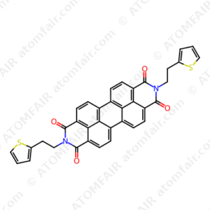 N,N’-Di(thiophen-2-yl)ethyl-3,4,9,10-perylene dicarboximide (CAS: 1559069-50-9)