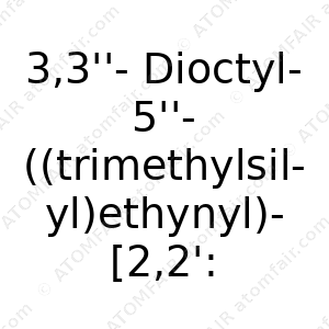 3,3''-Dioctyl-5''-((trimethylsilyl)ethynyl)-[2,2':5',2''-terthiophene]-5-carbaldehyde (CAS: N/A)