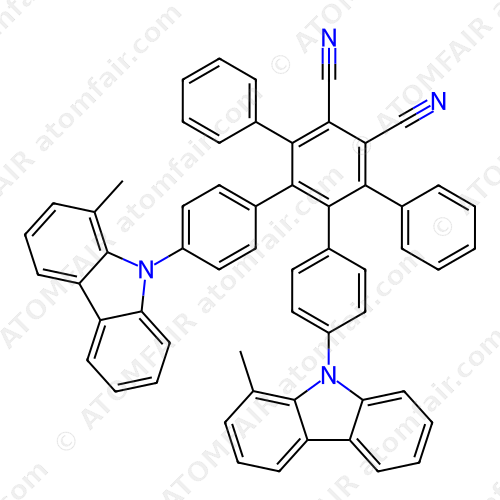 3,6-Dibenzoyl-4,5-di(1-methyl-9-phenyl-9H-carbazoyl)-2- ethynylbenzonitrile (CAS: 1883400-30-3)