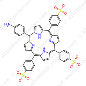 5-(4-Aminophenyl)-10,15,20-tri(4-sulfonatophenyl)porphyrin triammonium (CAS: 1007126-46-6)
