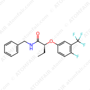 Butanamide, 2-[4-fluoro-3-(trifluoromethyl)phenoxy]-N-(phenylmethyl)-, (2S) (CAS: 113614-09-8)