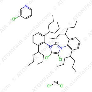 (SP-4-1)-[1,3-BIS[2,6-BIS(1-ETHYLPROPYL)PHENYL]-4,5-DICHLORO-1,3-DIHYDRO-2H-IMIDAZOL-2-YLIDENE]DICHLORO(3-CHLOROPYRIDINE-| feminineN)PALLADIUM (CAS: 1435347-24-2)