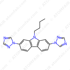 9H-Carbazole, 9-butyl-2,7-bis(1H-1,2,4-triazol-1-yl) (CAS: 1792211-87-0)