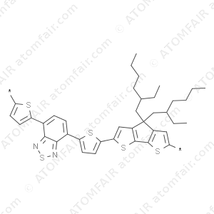Poly[2,6-(4,4-bis(2-ethylhexyl)-4H-cyclopenta-[2,1-b:3,4-b’] dithiophene-alt-4,7-bis(thiophen-2-yl)benzo-2,1,3-thiadiazole] (CAS: 1035681-83-4)
