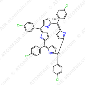meso-Tetra-(4-chlorophenyl)-porphyrin-Cu(II) (CAS: 16828-36-7)