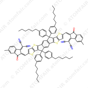 3,9-bis(2-methylene-((3-(1,1-dicyanomethylene)-6/7-methyl)- indanone))-5,5,11,11-tetrakis(4-hexylphenyl)-dithieno[2,3- d:2’,3’-d’]-s-indaceno[1,2-b:5,6-b’]dithiophene (CAS: 2047352-83-8)