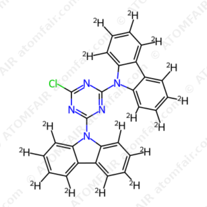 9H-Carbazole-1,2,3,4,5,6,7,8-d8, 9,9′-(6-chloro-1,3,5-triazine-2,4-diyl)bis- (ACI) (CAS: 2778147-34-3)