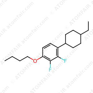 Benzene, 1-butoxy-4-(trans-4-ethylcyclohexyl)-2,3-difluoro (CAS: 1403504-60-8)