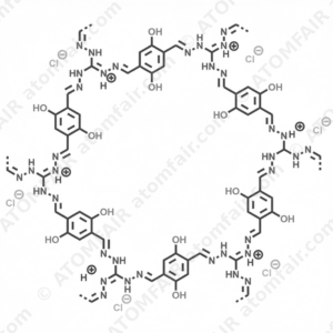 Carbonohydrazonic dihydrazide, hydrochloride (1:1), polymer with 2,5-dihydroxy-1,4-benzenedicarboxaldehyde (CAS: 2664986-88-1)