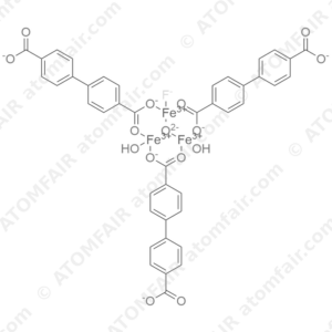 Iron, diaquatris[μ-([1,1′-biphenyl]-4,4′-dicarboxylato(2-)-κO4:κO′4)]fluoro-μ3-oxotri (CAS: 1341135-53-2)