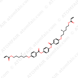 Benzoic acid, 4-[[(3S)-3-methyl-6-[(1-oxo-2-propenyl)oxy]hexyl]oxy]-, 1,4-phenylene ester (9CI) (CAS: 164590-18-5)