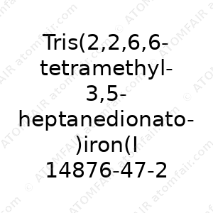 Tris(2,2,6,6-tetramethyl-3,5-heptanedionato)iron(III), 99% (99.9%-Fe) [Fe(TMHD)3] (CAS: 14876-47-2)