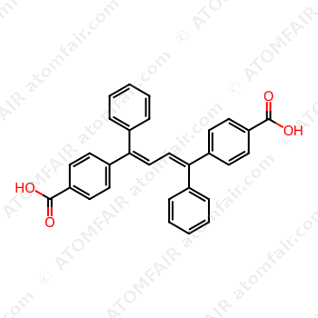 4,4'-(1,4-Diphenylbuta-1,3-diene-1,4-diyl)dibenzoic acid (CAS: 1447761-33-2)