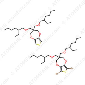 2H-Thieno[3,4-b][1,4]dioxepin, 6,8-dibromo-3,3-bis[[(2-ethylhexyl)oxy]methyl]-3,4-dihydro-, polymer with 3,3-bis[[(2-ethylhexyl)oxy]methyl]-3,4-dihydro-2H-thieno[3,4-b][1,4]dioxepin (CAS: 1457992-56-1)