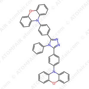 10,10-(4,4-(4-Phenyl-4H-1,2,4-triazole-3,5-diyl)bis(4,1- phenylene))bis(10H-phenoxazine) (CAS: 1447998-15-3)