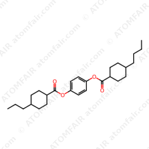 trans-4-Butylcyclohexanecarboxylic acid 4-[[(trans-4-propylcyclohexyl)carbonyl]oxy]phenyl ester (CAS: 175784-00-6)