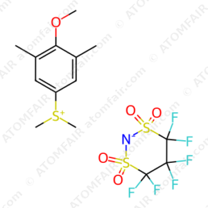 (4 - methoxy - 3,5 - dimethylphenyl)dimethylsulfonium 4,4,5,5,6,6 - hexafluoro - 1,3,2 - dithiazinan - 2 - ide 1,1,3,3 - tetraoxide (CAS: 2222384-17-8)