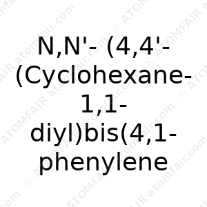 N,N'-(4,4'-(Cyclohexane-1,1-diyl)bis(4,1-phenylene)) bis(N-(4-(6-(2-ethyloxetan-2-yloxy)hexyl)phenyl)-3,4,5- trifluoroaniline) (CAS: N/A)