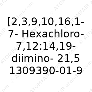[2,3,9,10,16,17-Hexachloro-7,12:14,19-diimino-21,5-nitrilo- 5H-tribenzo[c,h,m][1,6,11]triazacyclopentadecinato(2)- N22,N23,N24]phenoxy-Boron (CAS: 1309390-01-9)