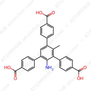 2'-amino-5'-(4-carboxyphenyl)-4'-methyl-[1,1':3',1''-terphenyl]-4,4''-dicarboxylic acid (CAS: 1842393-50-3)