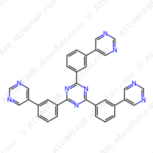 2,4,6-Tris(3-(pyrimidin-5-yl)phenyl)-1,3,5-triazine (CAS: 1874199-82-2)