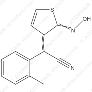 (Z)-2-((Z)-2-(hydroxyimino)thiophen-3(2H)-ylidene)-2-(o-tolyl)acetonitrile (CAS: 852246-50-5)