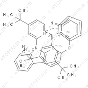 Platinum, [2-[3-[3-[3,5-bis(1,1-dimethylethyl)phenyl]-1H-benzimidazol-1-yl-κC2]phenoxy-κC2]-9-[4-(1,1-dimethylethyl)-2-pyridinyl-κN]-9H-carbazolato(4-)-κC1]-, (SP-4-4) (CAS: 2307699-62-1)