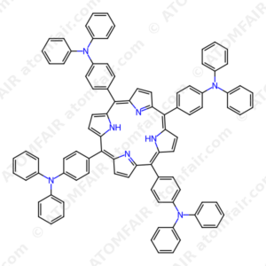 Benzenamine, 4,4',4'',4'''-(21H,23H-porphine-5,10,15,20-tetrayl)tetrakis[N,N-diphenyl (CAS: 239468-95-2)