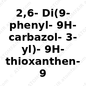 2,6-Di(9-phenyl-9H-carbazol-3-yl)-9H-thioxanthen-9-one- 10,10-dioxide (CAS: N/A)