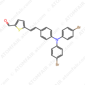(E)-5-(4-(Bis(4-bromophenyl)-amino)styryl)thiophene-2-carbaldehyde (CAS: 1190764-15-8)