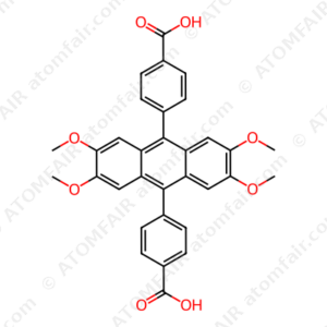 Benzoic acid, 4,4'-(2,3,6,7-tetramethoxy-9,10-anthracenediyl)bis (CAS: 1413433-77-8)